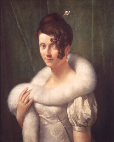 Porträt einer Frau mit Haarnadel von Baron François Pascal Simon Gérard